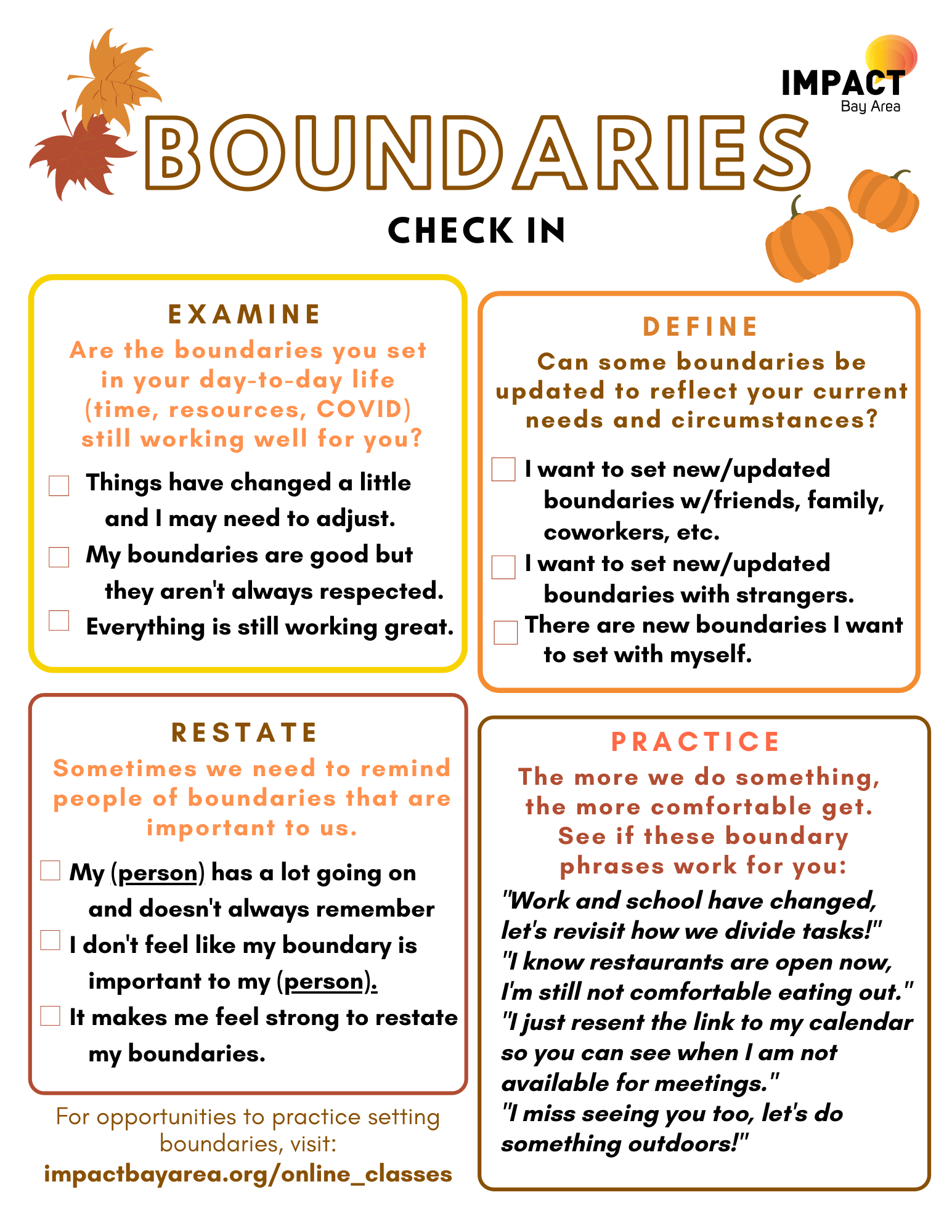 worksheets on boundaries