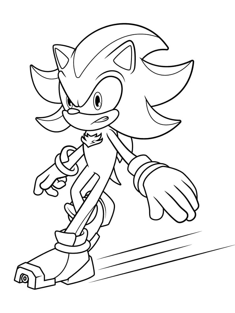 Shadow The Hedgehog 2 Coloring Page Free Printable Coloring Pages For 