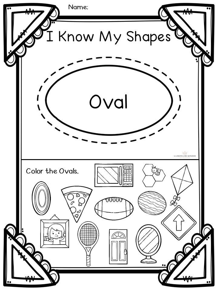 shape worksheet for preschool