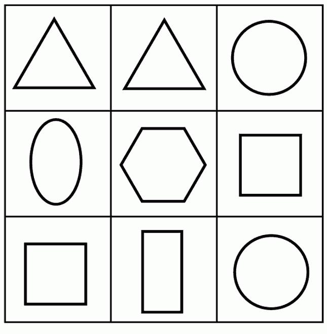 Shapes 2 Coloring Page