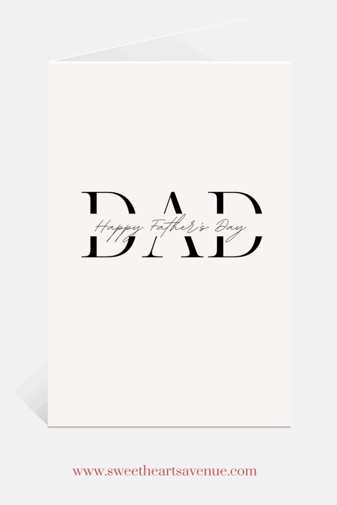 Simple And Classic Father 39 s Day Card FREE Printable How Can This