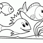 Simple Fish Coloring Pages Coloring Home