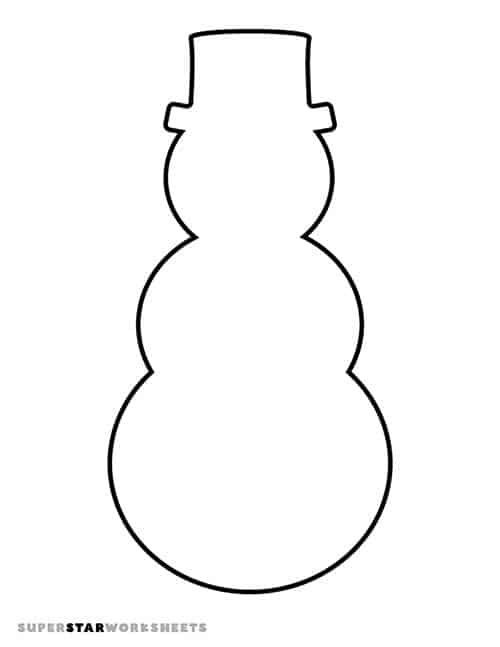 Simple Snowman Template Printable Pdf Free Download Printable Free