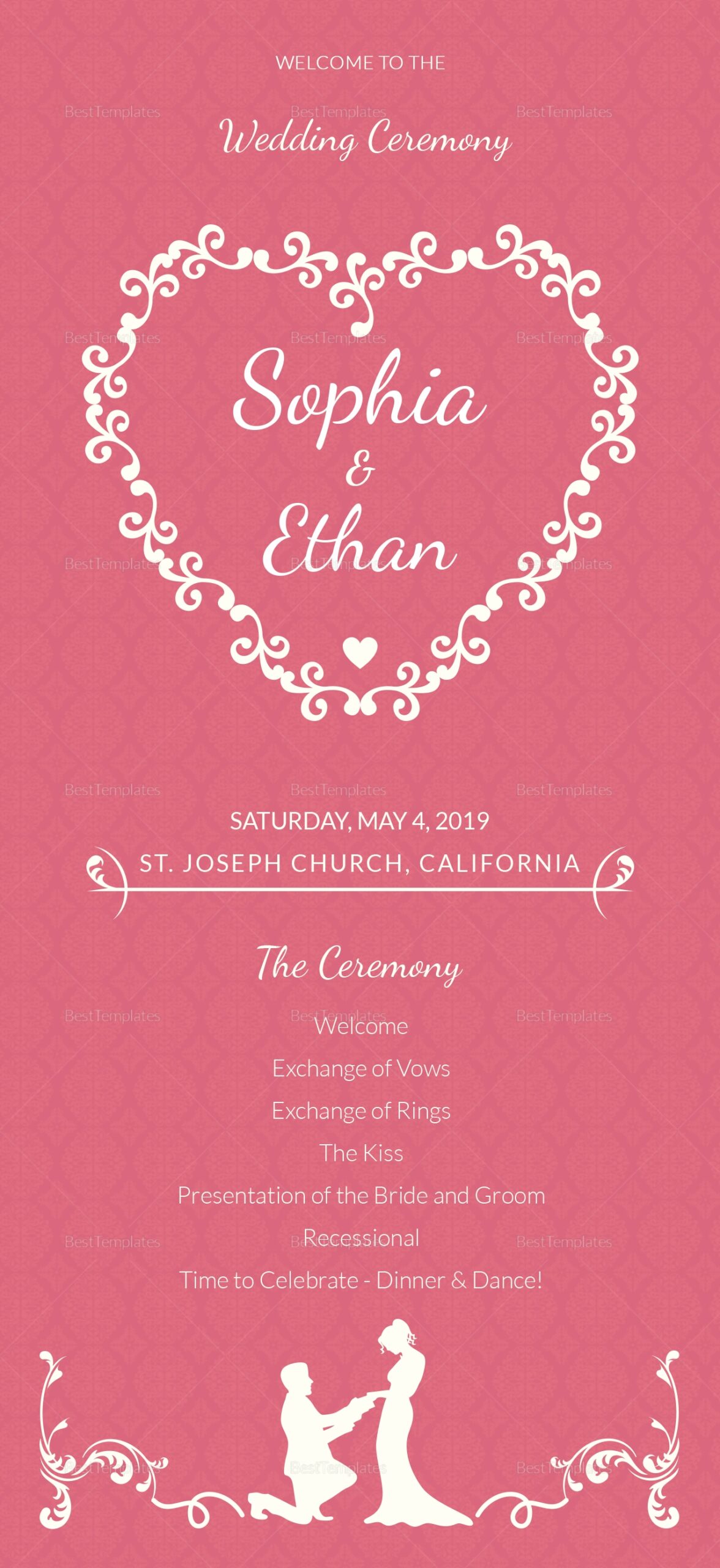 basic wedding invitation template