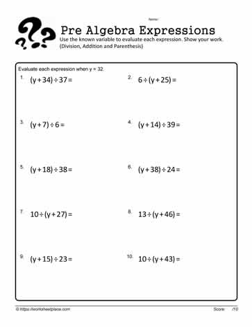 1 p 6 simplify worksheet