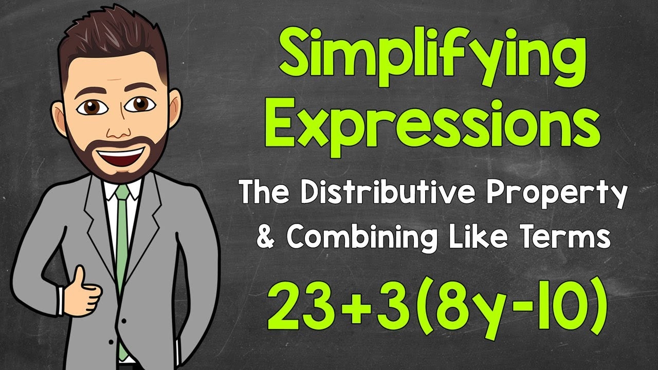 Simplifying Algebraic Expressions Distributive Property 