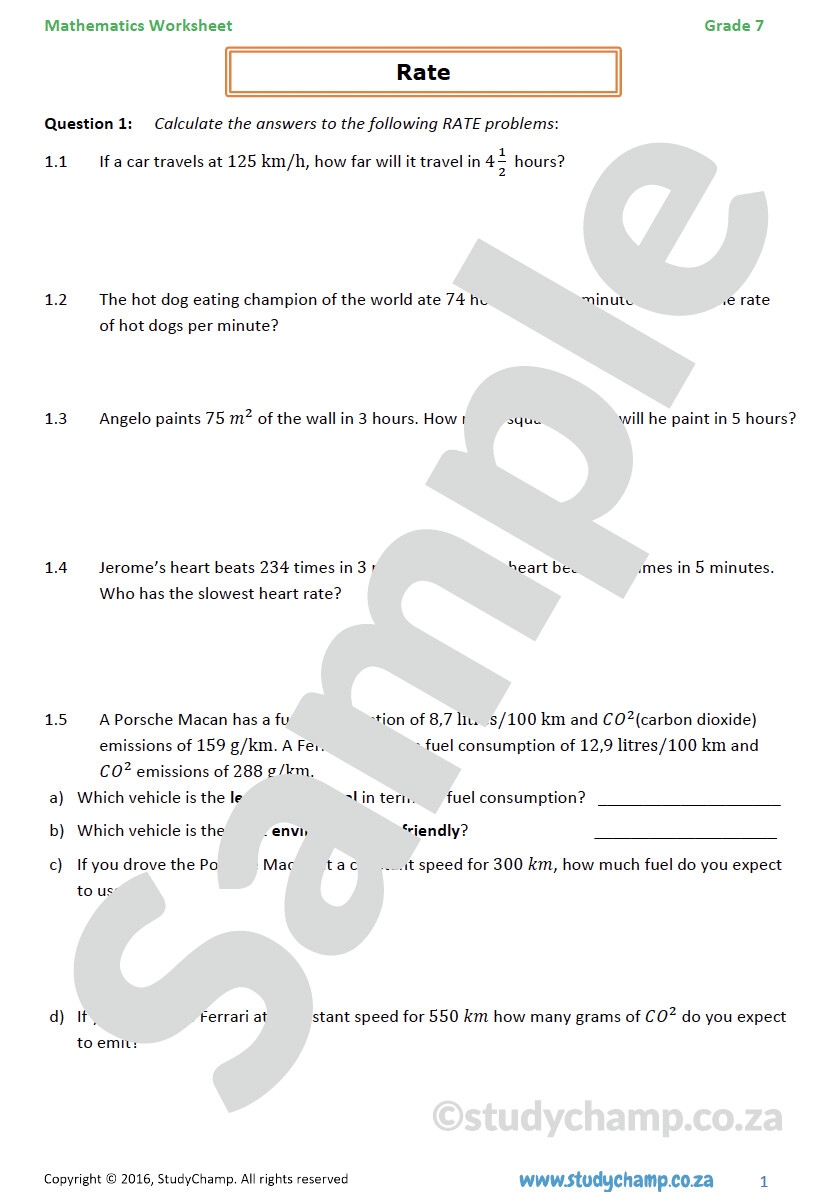 ratio worksheet