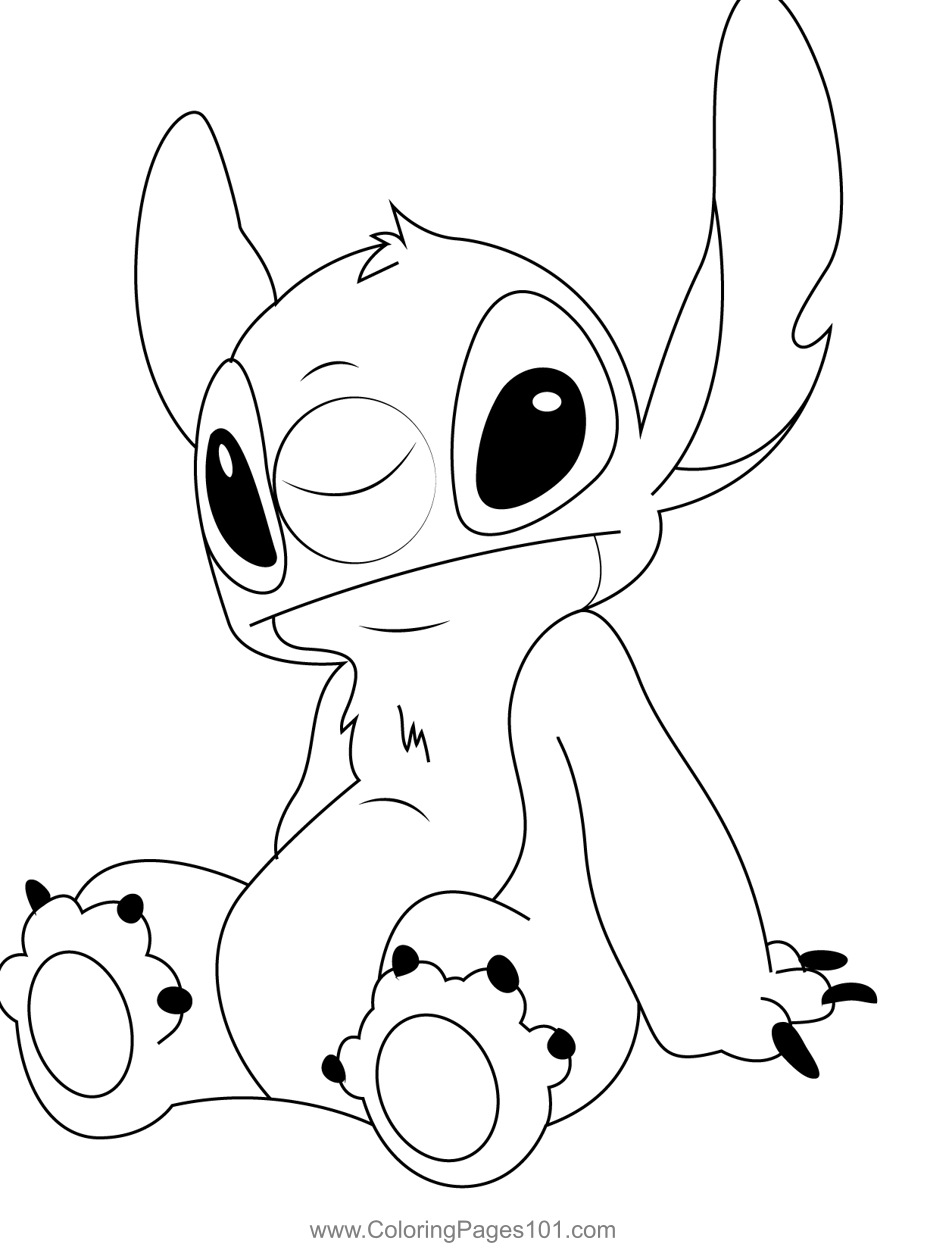 free lilo and stitch coloring pages