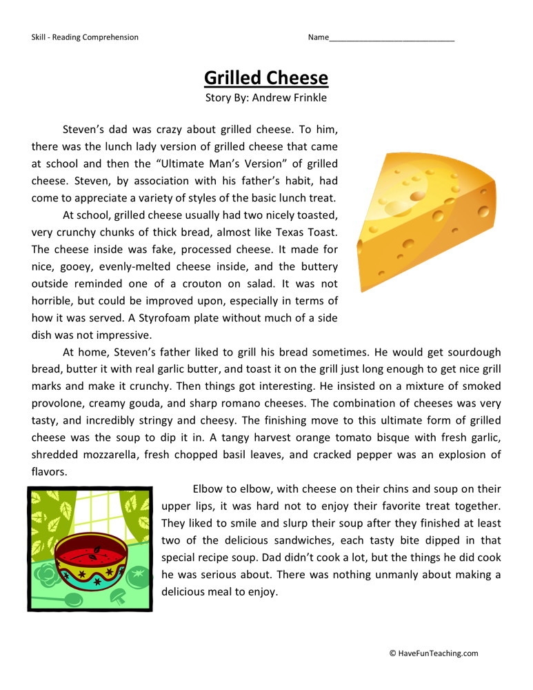 Sixth Grade Reading Comprehension Worksheets