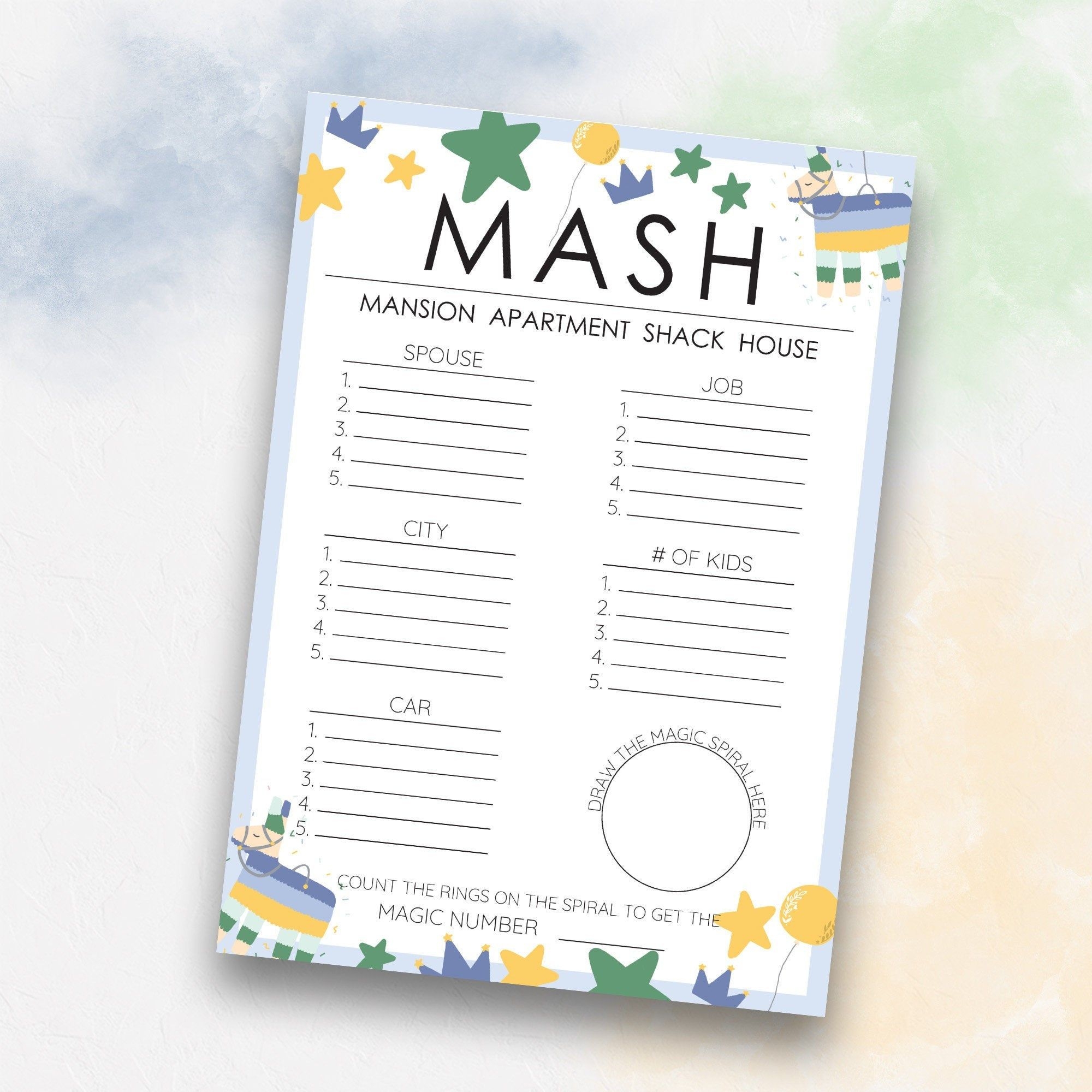 printable sleepover games