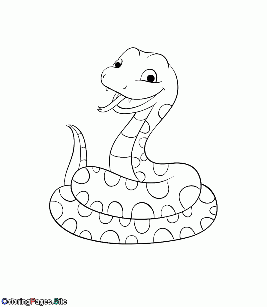 Snake Coloring Page