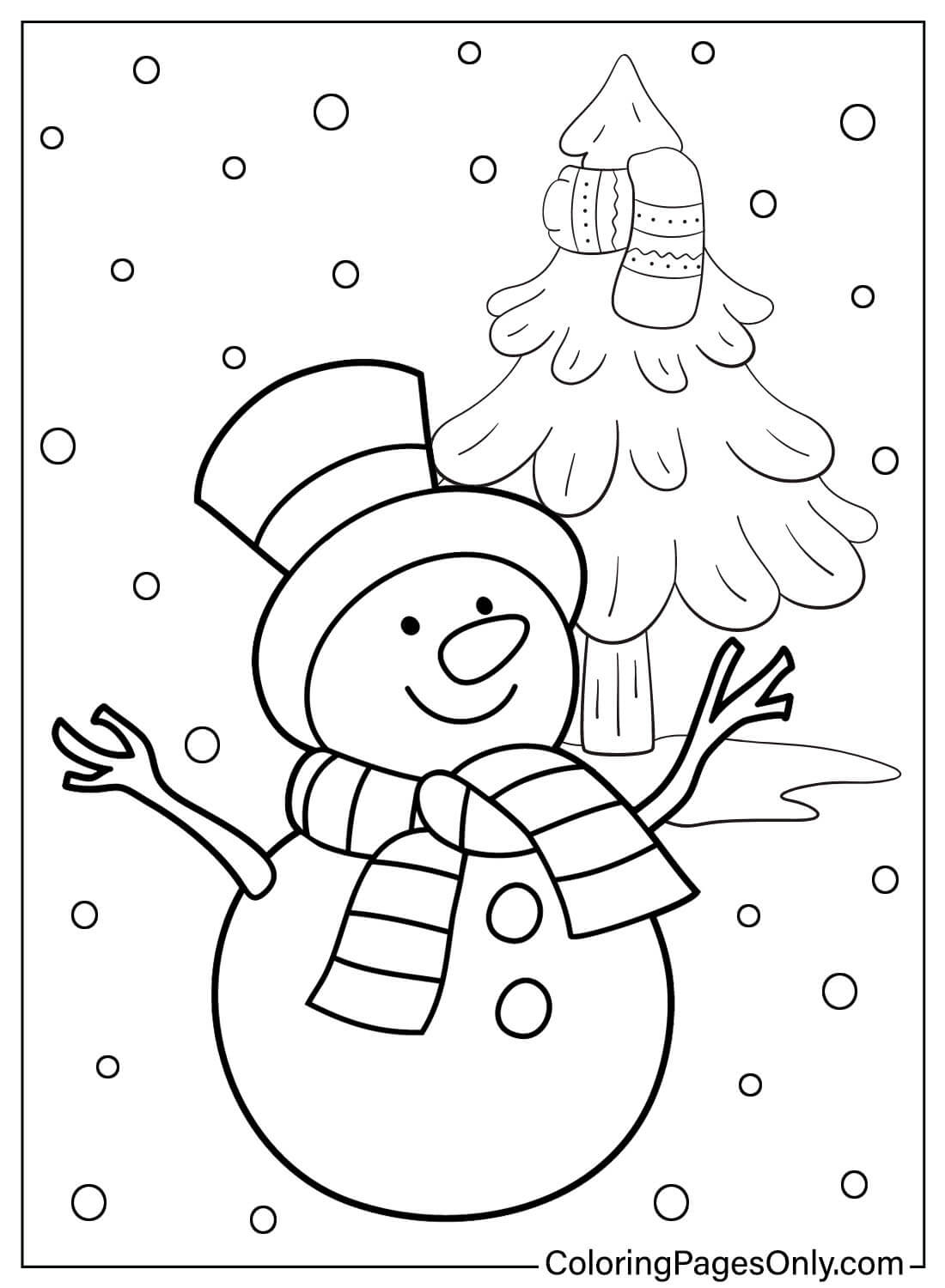 Snowman Coloring Pages Free Free Printable Coloring Pages