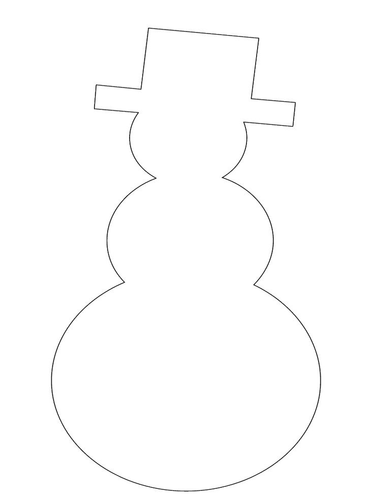 free snowman template printable