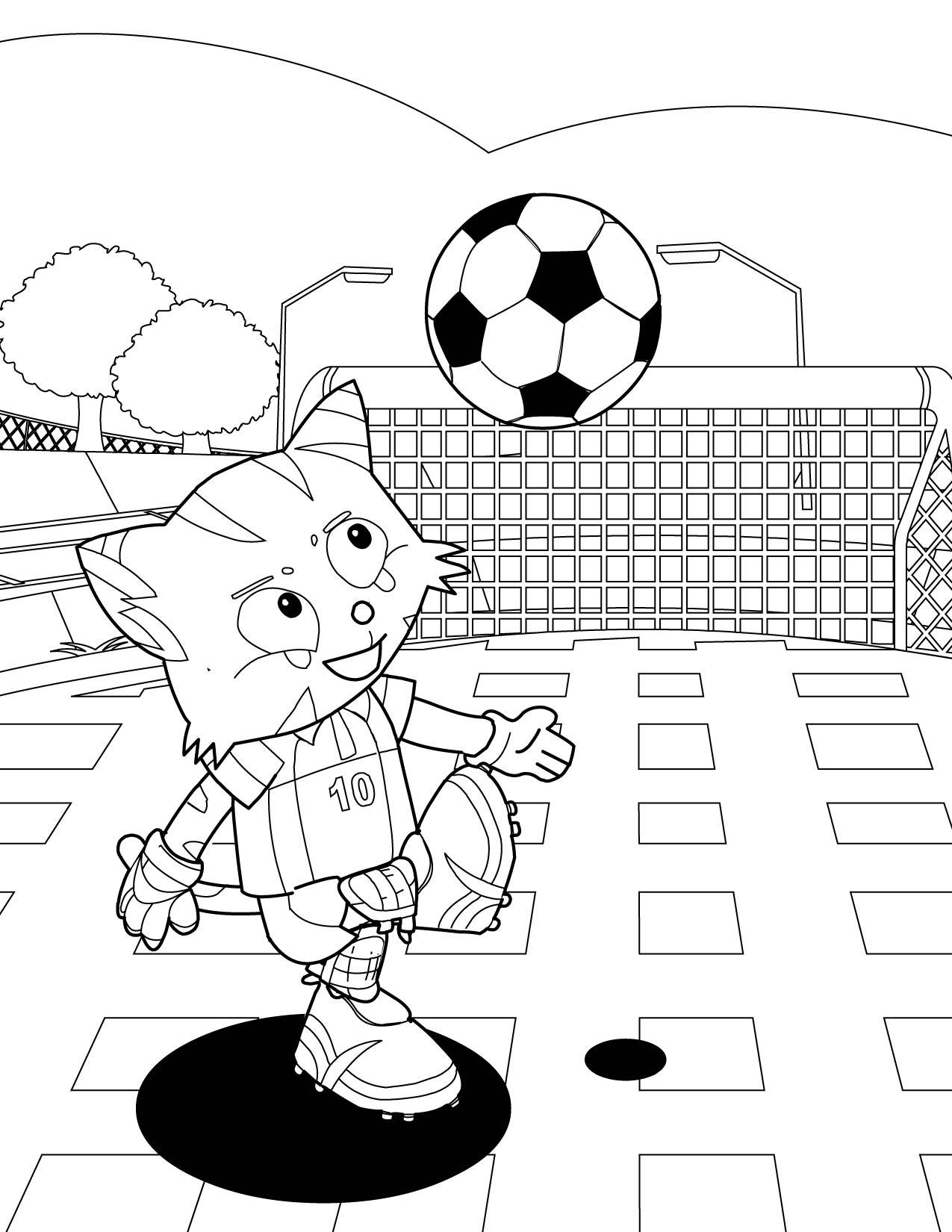 Soccer Coloring Pages 4 Coloring Kids