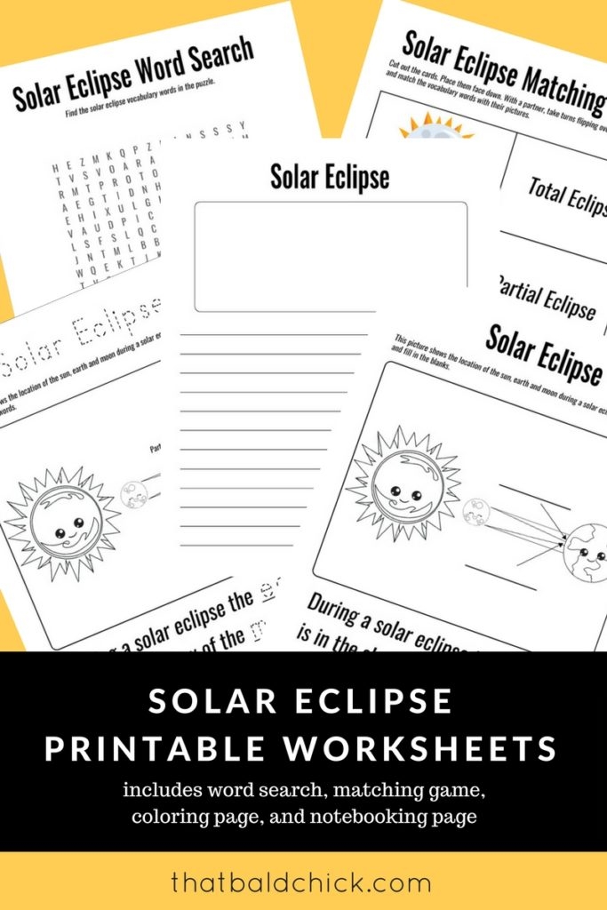 solar eclipse printable activities for kids