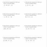Solving Inequalities With Variables On Both Sides Worksheet
