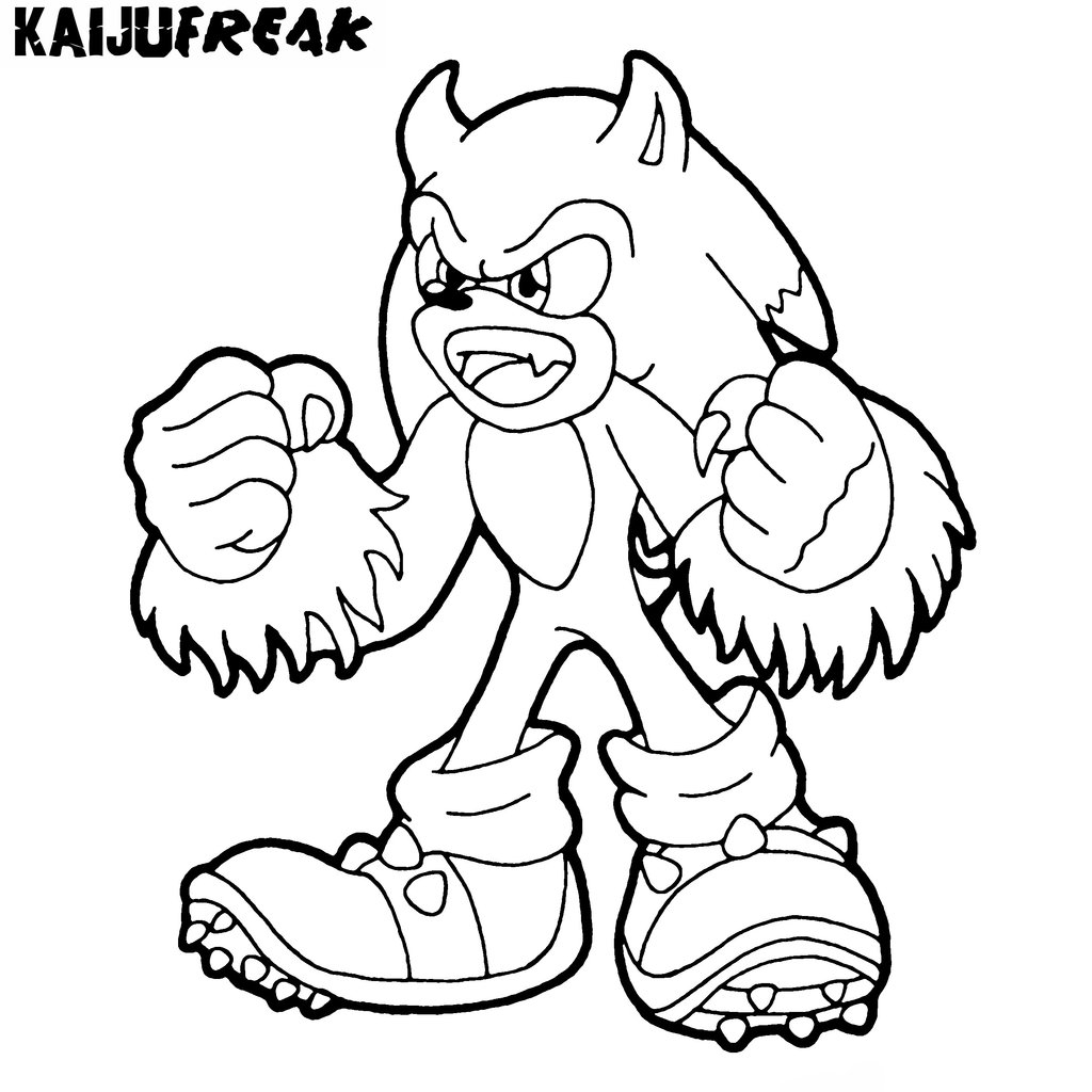 Sonic Coloring Page