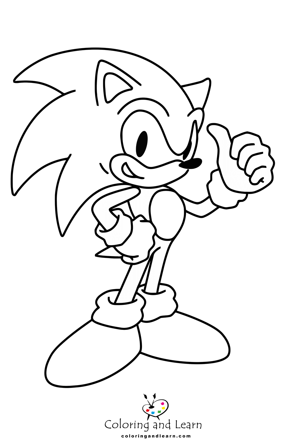 Free Sonic Coloring Pages