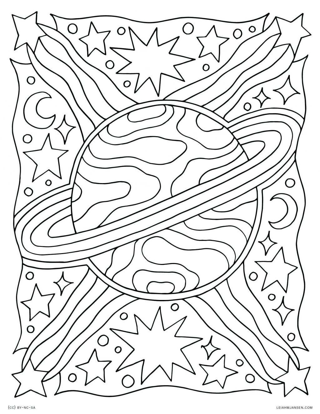 high quality free space coloring pages printable