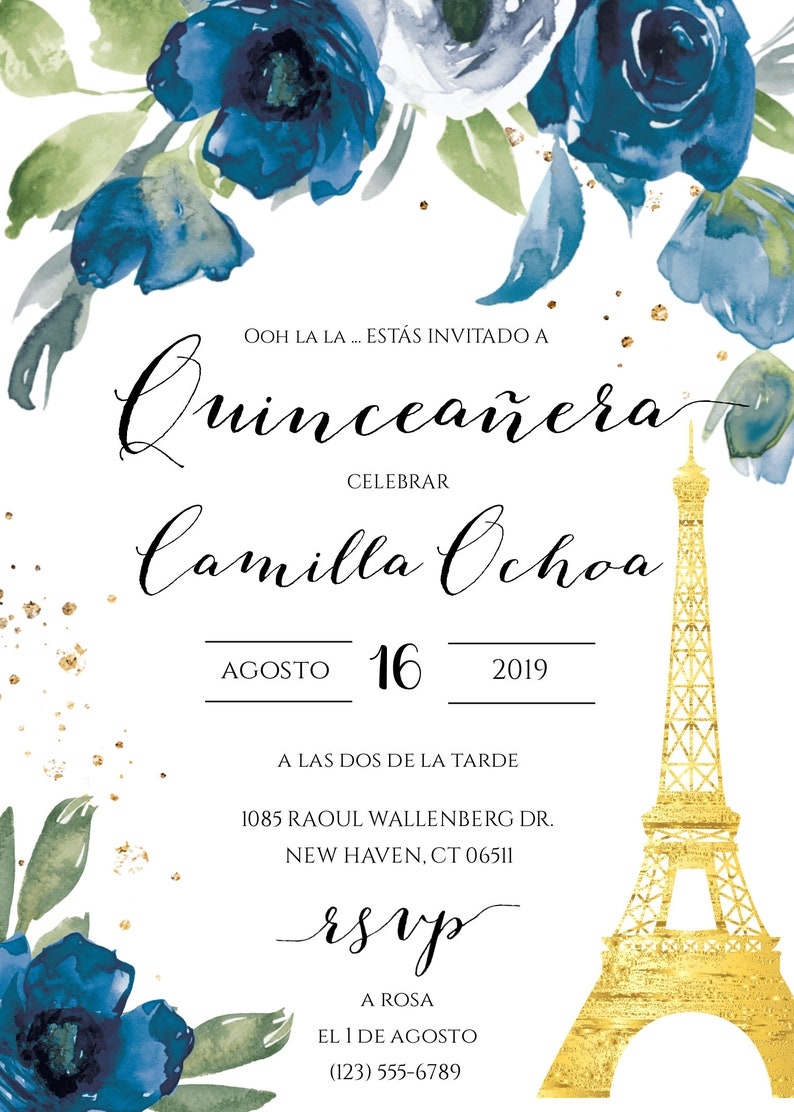 Spanish Birthday Invitation Templates