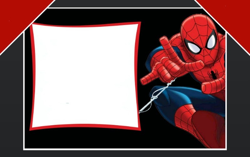 spider man invitation template