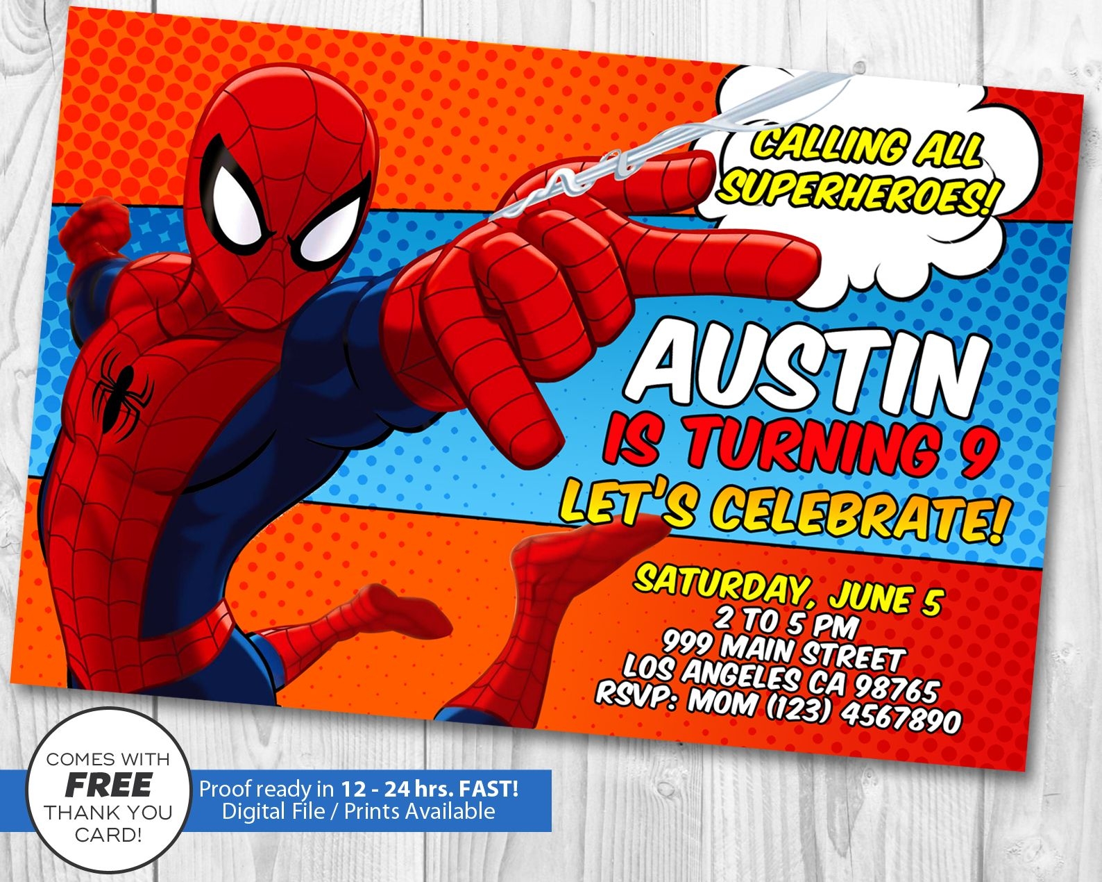 Spiderman Invitation Free Template Invitationneil75