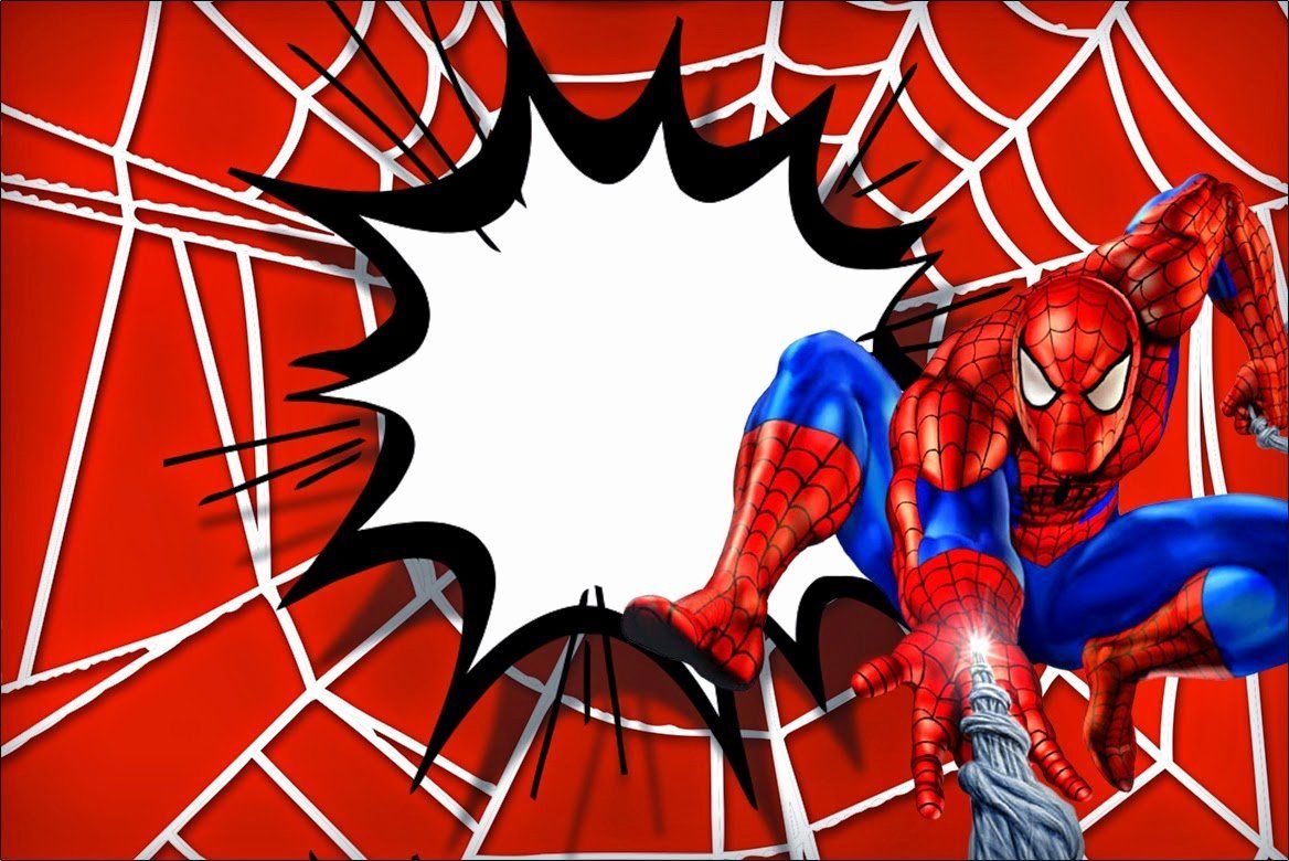 free spiderman invitation template