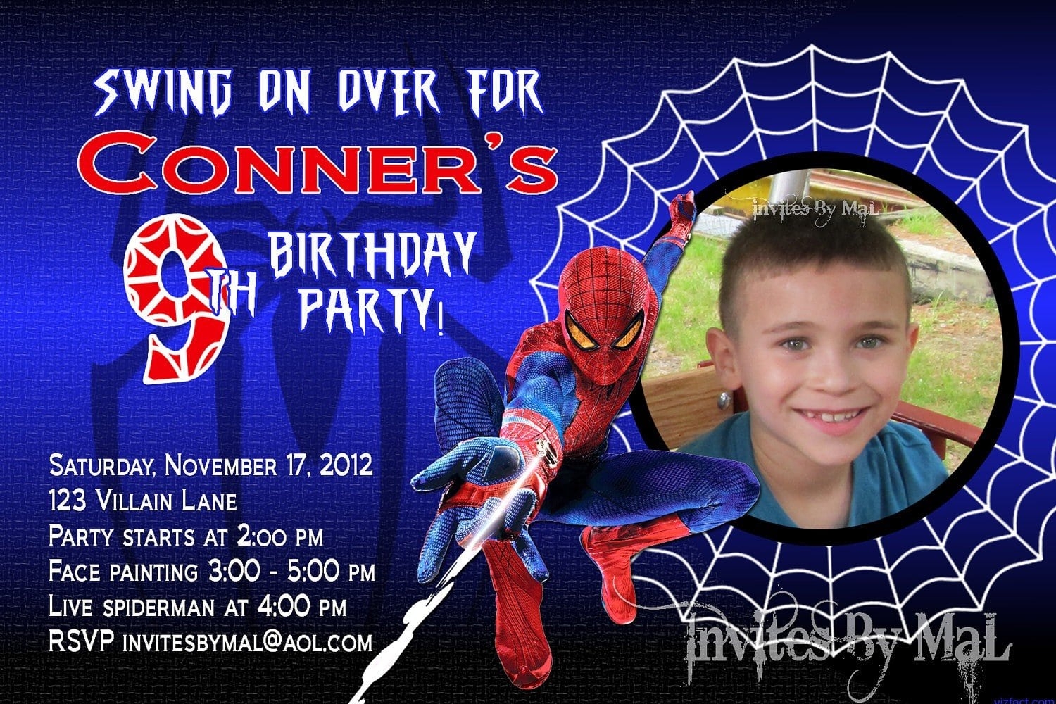 Spiderman Invitation Template Free Download