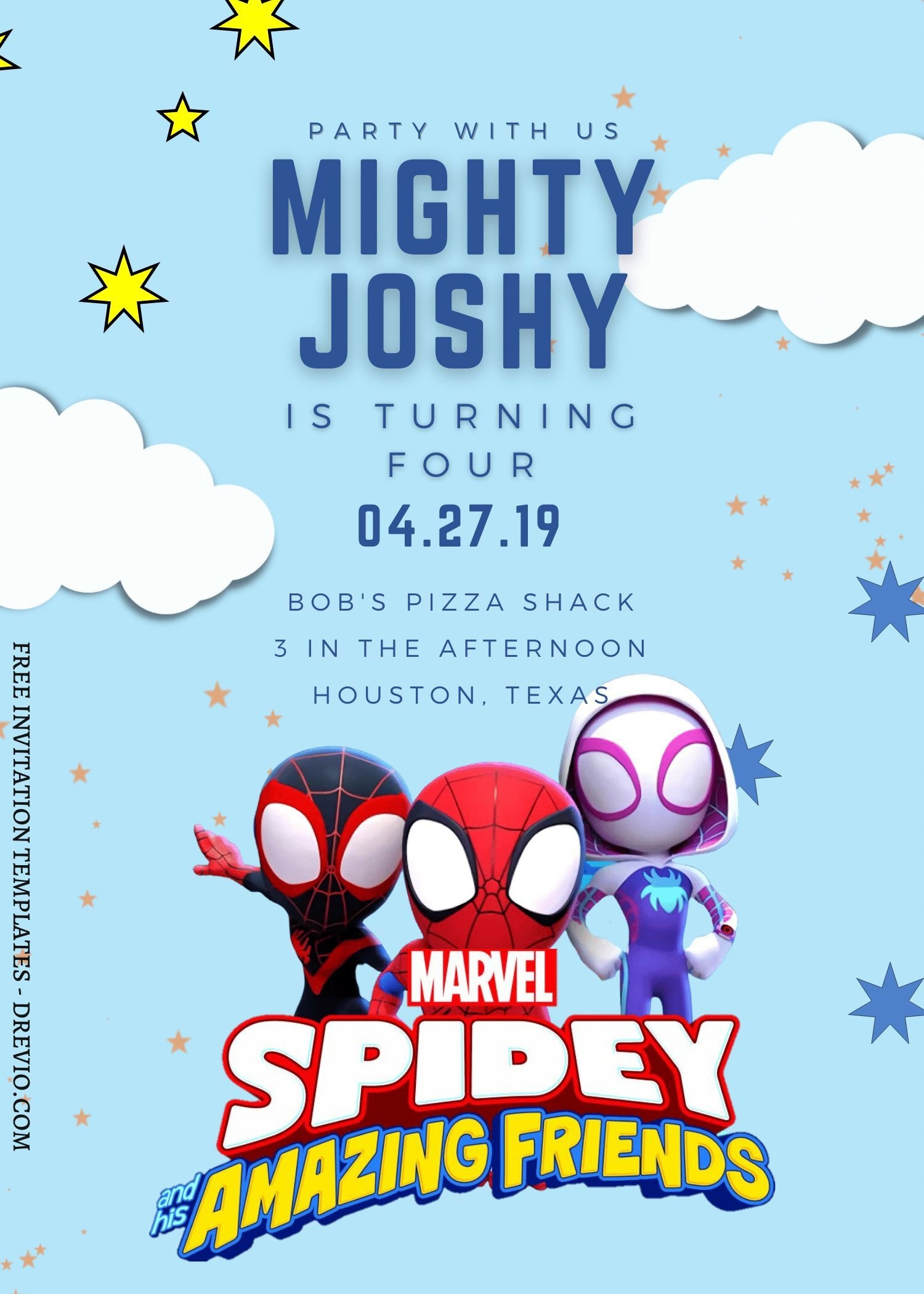 Spidey Invitation Template Dev onallcylinders