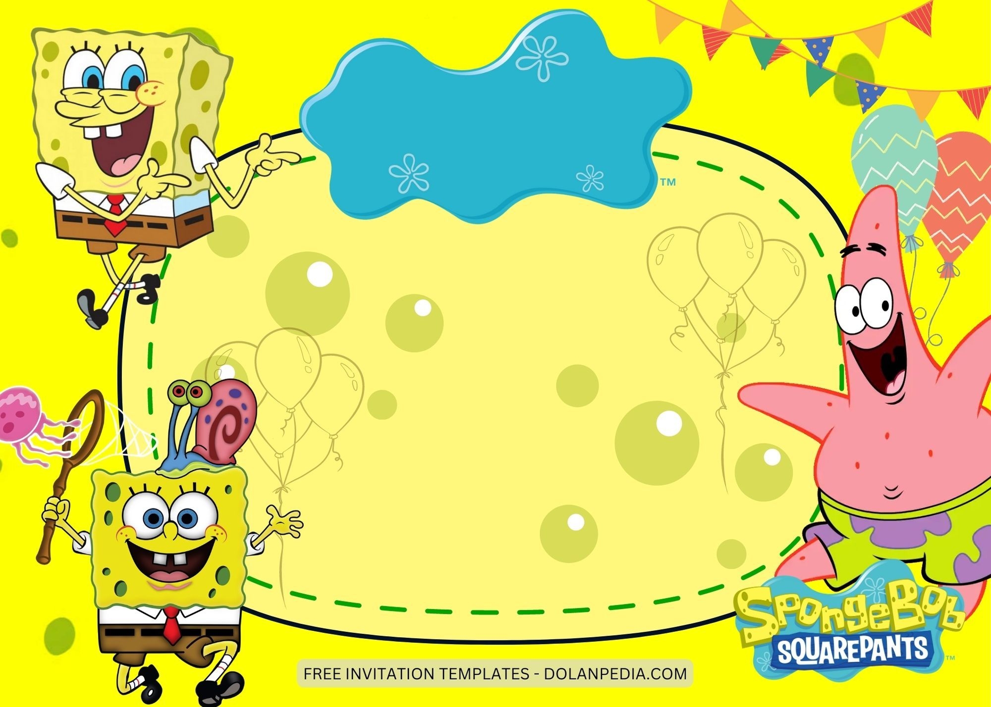 Spongebob Squarepants Invitation Templates Best Templates Resources