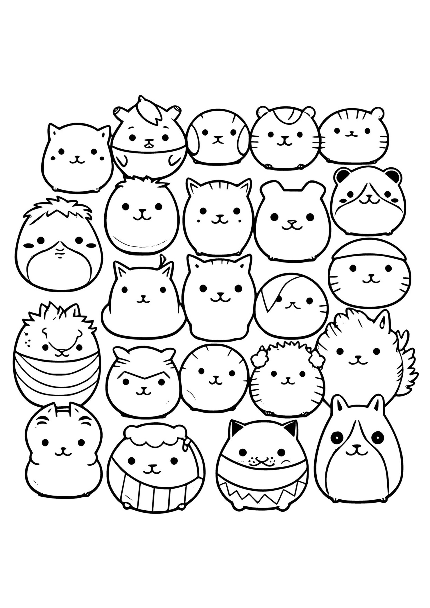 Squishmallow Characters Squishmallow Coloring Pages