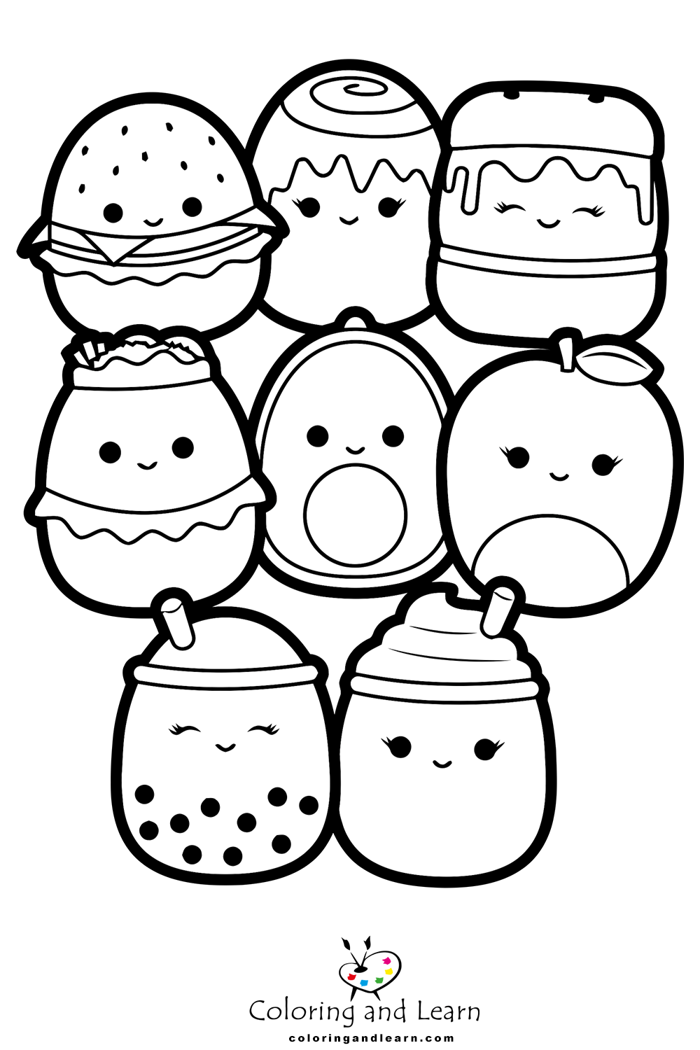 Squishmallows Coloring Pages FREE 2025 Coloring And Learn
