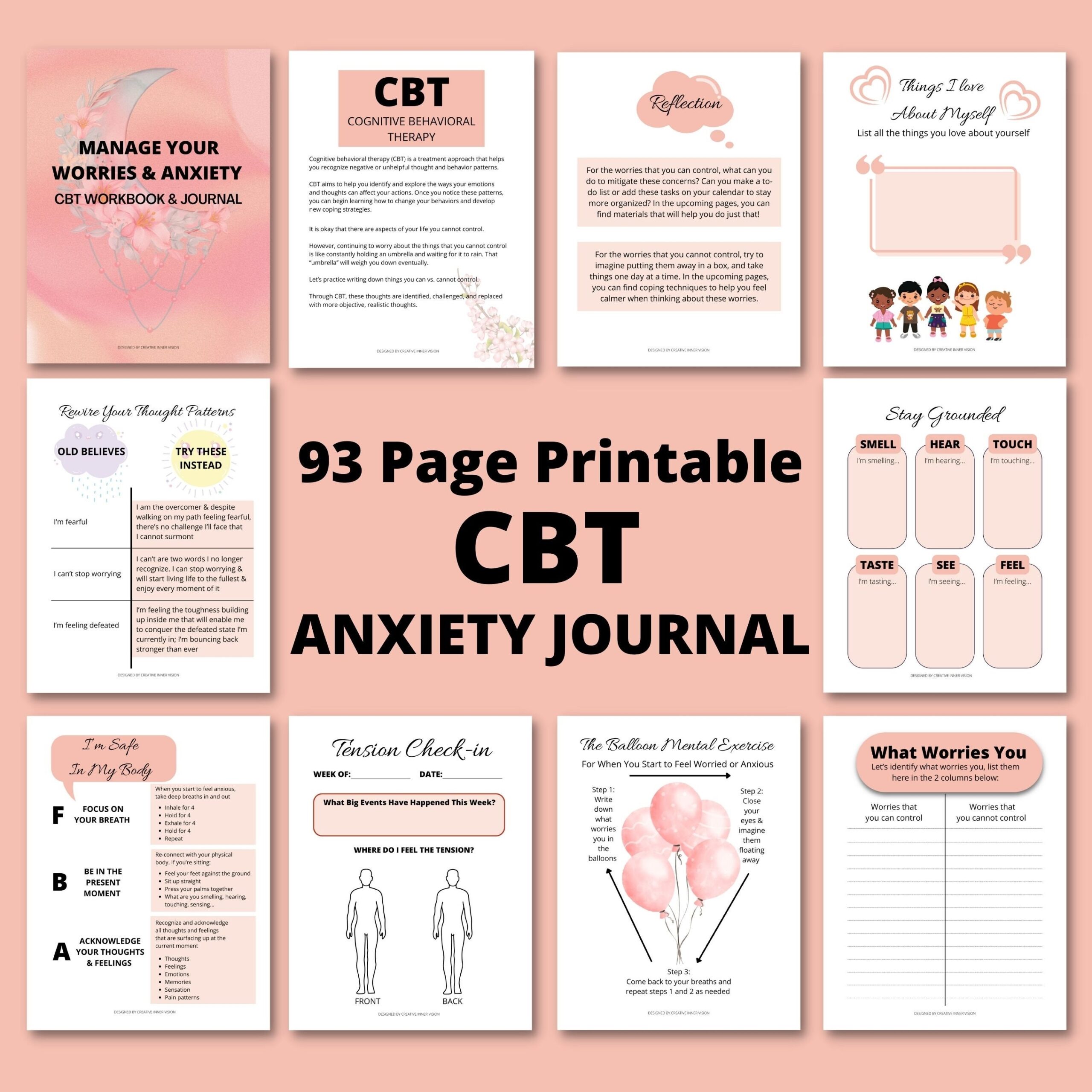worksheets for anxiety