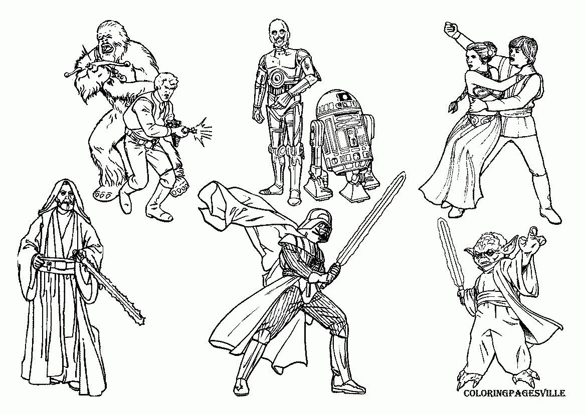 free printable star wars coloring pages