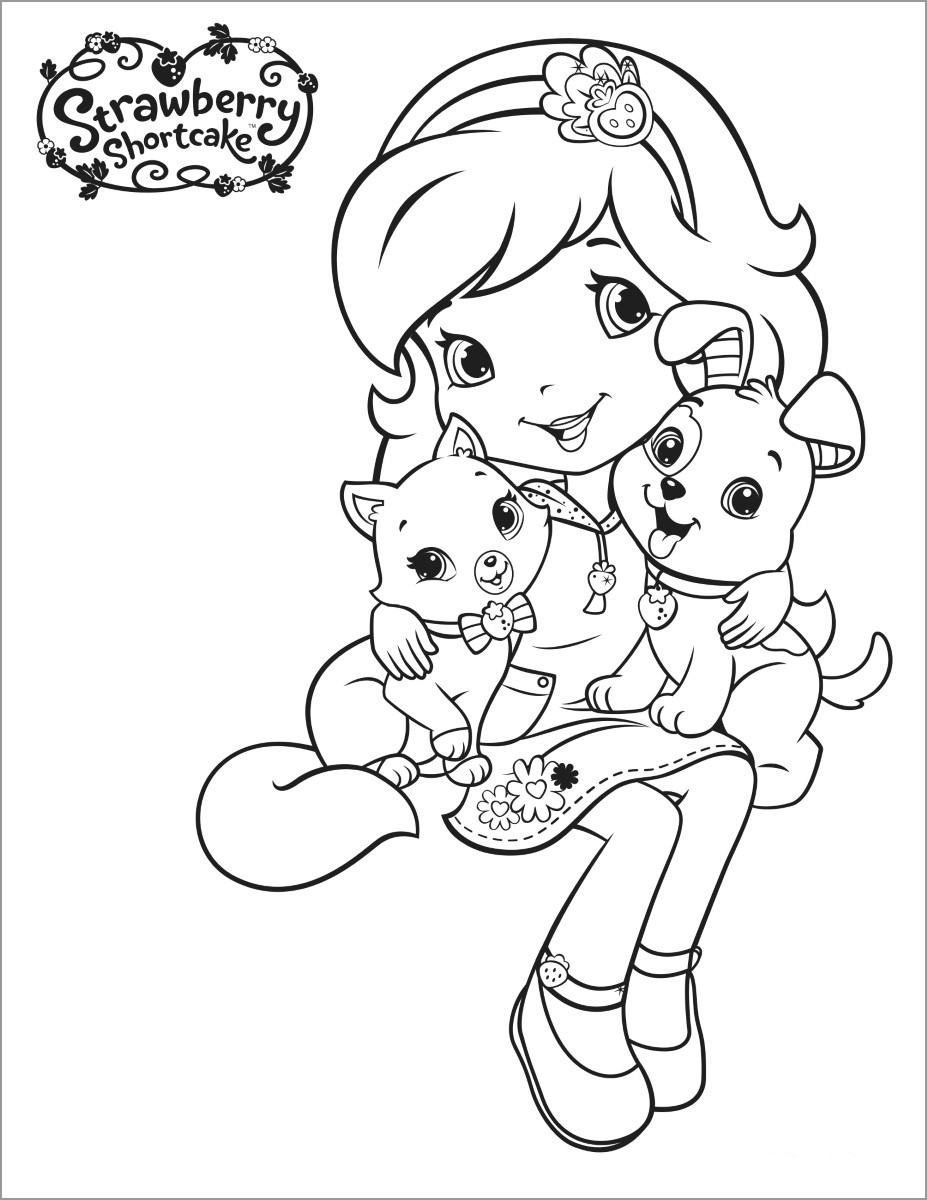Strawberry Shortcake Coloring Pages ColoringBay