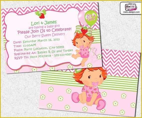 Strawberry Shortcake Invitation Template Free Download Of Free 