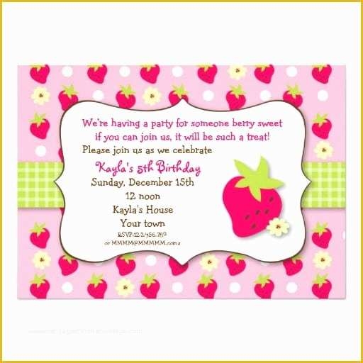 Strawberry Shortcake Invitation Template Free Download Of Strawberry 