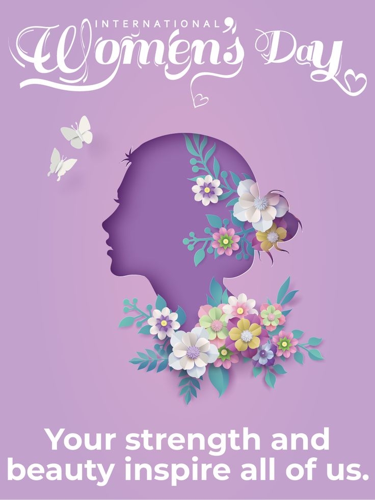 Strength Beauty International Women s Day Cards Birthday 