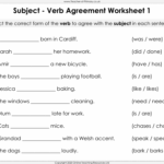 Subject Verb Agreement Worksheet English Year 5 Worksheets Library