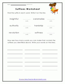 Suffix Worksheets Worksheets Library