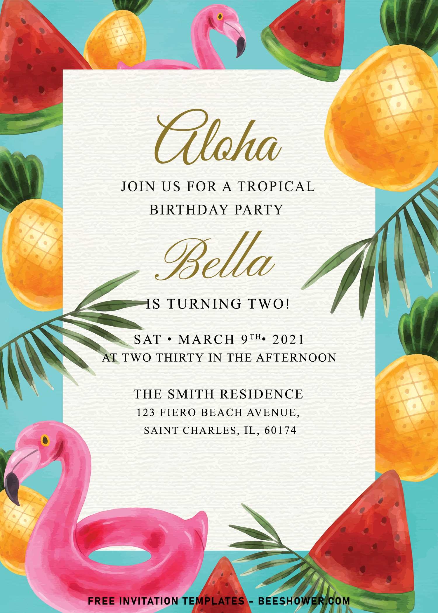 Summer Party Invitation Templates Free