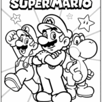 Super Mario Coloring Page Coloring Home