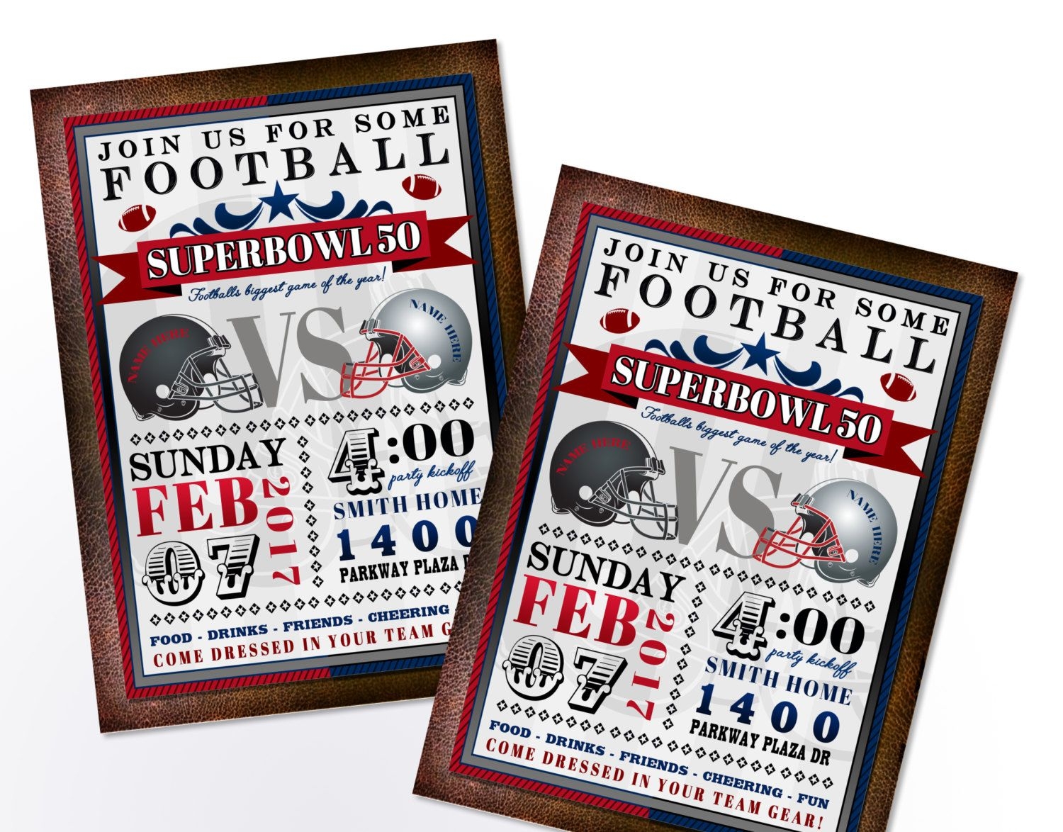 Superbowl Invite Template Printable Word Searches