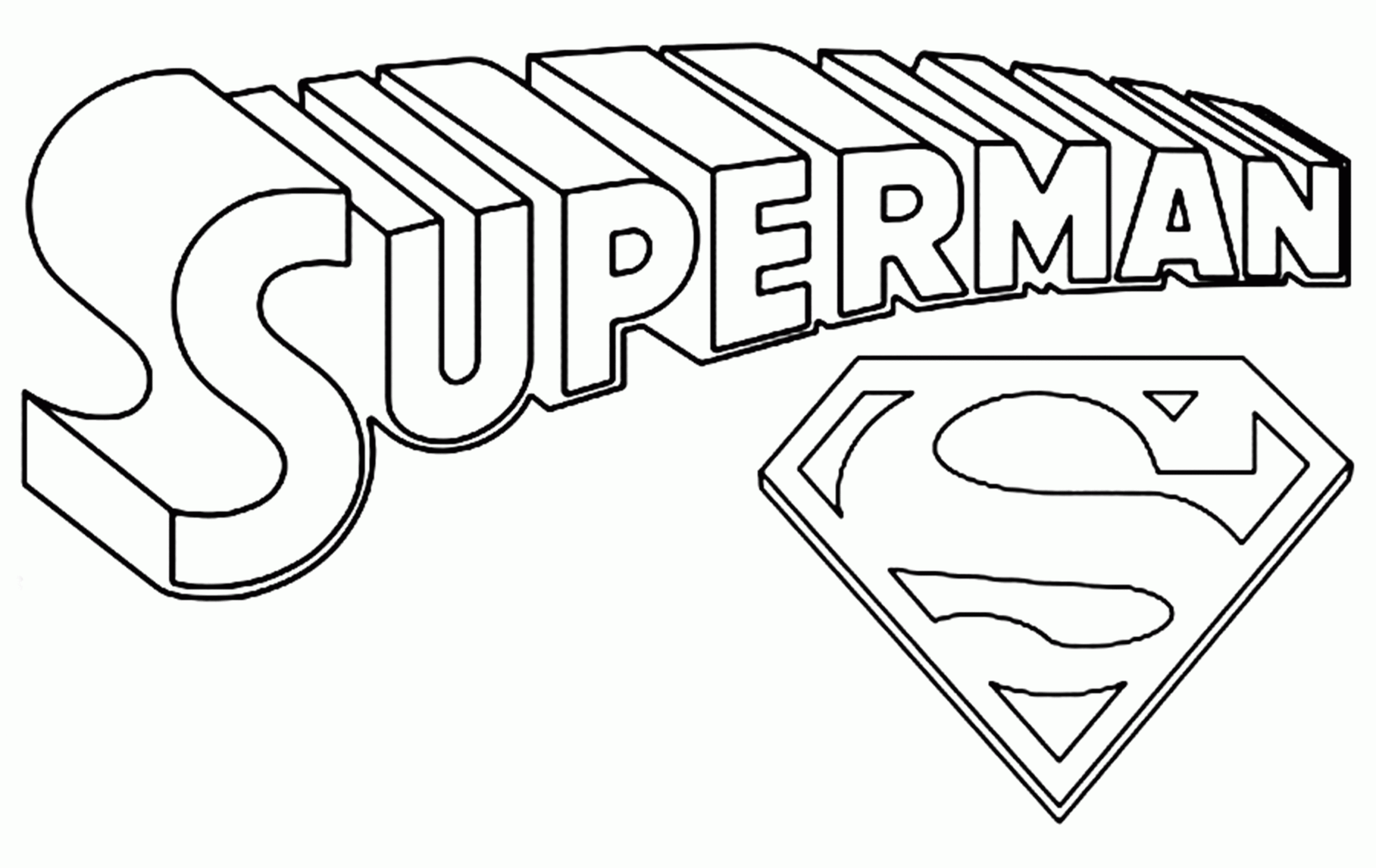 Superman Easy Coloring Pages Coloring Home