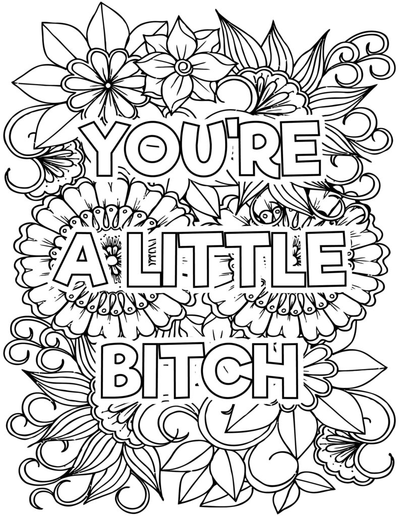 Swear Words Coloring Pages Coloring