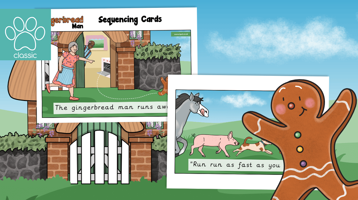 Teacher 39 s Pet The Gingerbread Man Story Sequencing Cards