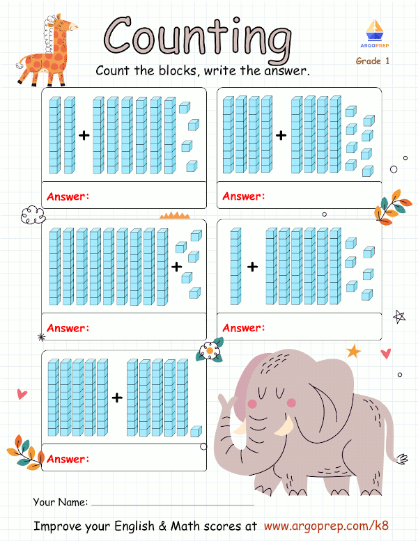Ten Frames Base 10 Blocks K5 Learning Worksheets Library