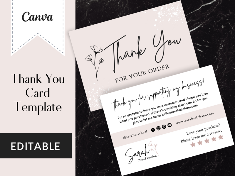 Thank You Card Printables