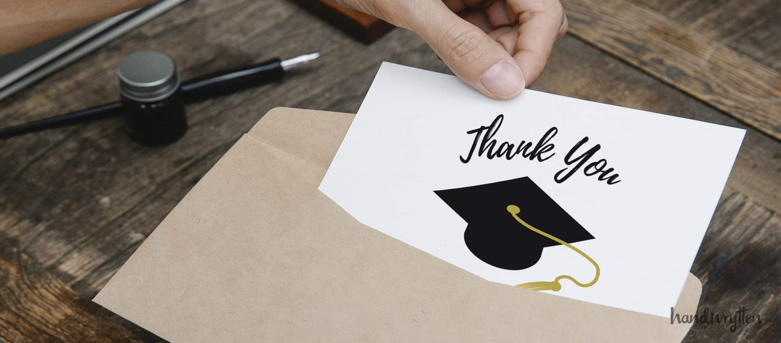 Thank You Cards For Graduation Templates Graduation Thank You Card 