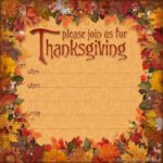 Thanksgiving Invitation Blank Template Dev onallcylinders